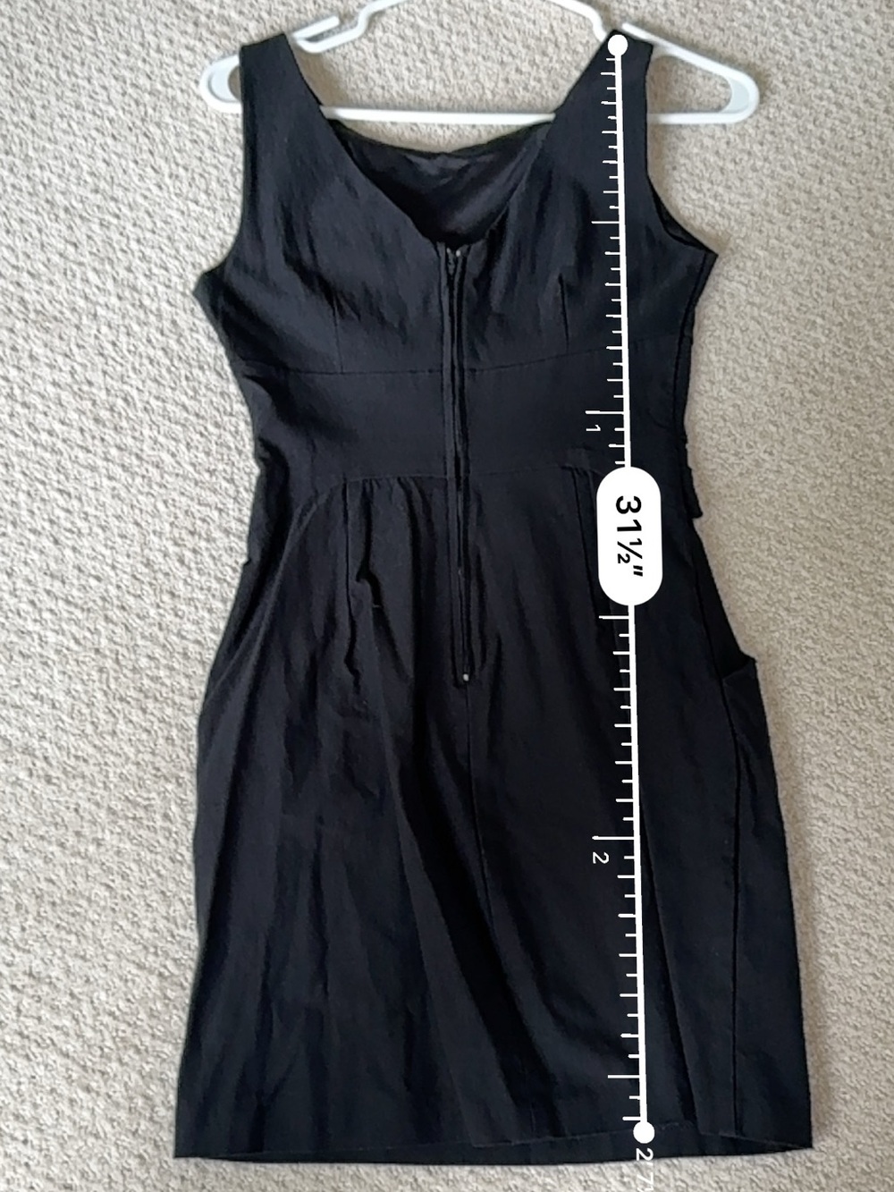 Classic Sleeveless Pencil Dress in Black 5 = Small - Picture 7 of 7